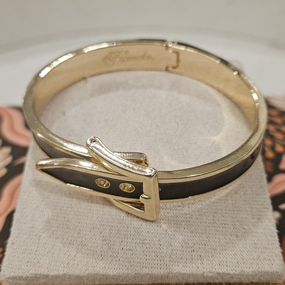 Plunder Black and Gold Belt Bracelet - Picture 2 of 5